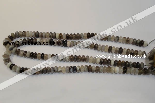 CAG2430 15.5 inches 5*8mm rondelle Chinese botswana agate beads