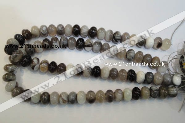 CAG2432 15.5 inches 10*14mm rondelle Chinese botswana agate beads