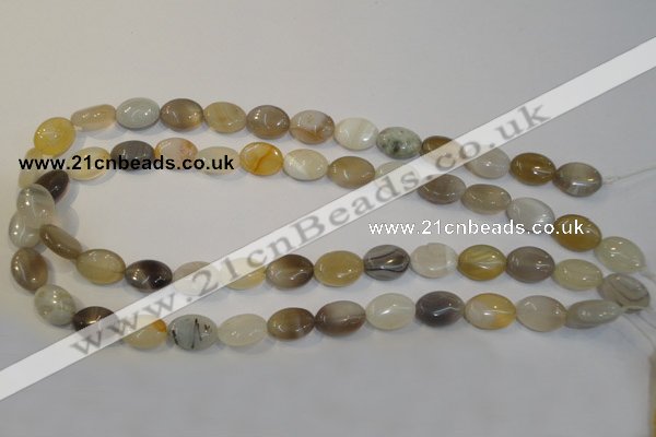 CAG2442 15.5 inches 10*14mm oval Chinese botswana agate beads