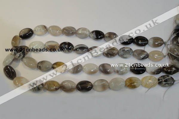 CAG2444 15.5 inches 13*18mm oval Chinese botswana agate beads