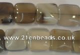 CAG2450 15.5 inches 14*14mm square Chinese botswana agate beads