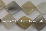 CAG2458 15.5 inches 16*16mm diamond Chinese botswana agate beads