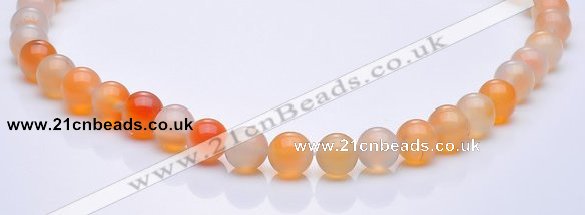 CAG264 10mm round agate gemstone beads Wholesale