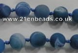 CAG2801 15.5 inches 10mm round matte druzy agate beads whholesale
