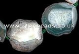 CAG329 rough agate nugget shape  gemstone beads Wholesale