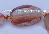 CAG332 rough agate nugget shape gemstone beads Wholesale