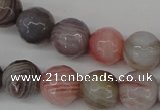 CAG3595 15.5 inches 8mm - 17mm faceted round botswana agate beads