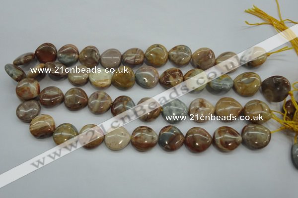 CAG3598 15.5 inches 18*18mm heart Morocco agate beads wholesale