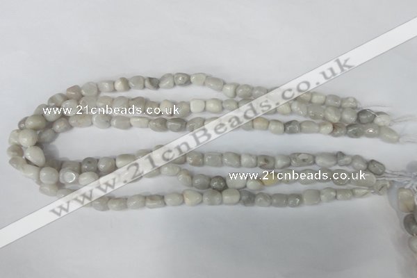 CAG3600 15.5 inches 8*10mm nuggets natural crazy lace agate beads