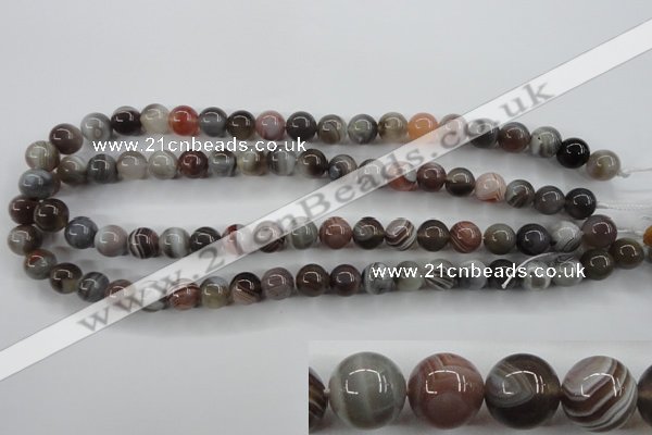 CAG3683 15.5 inches 10mm round botswana agate beads wholesale