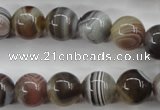 CAG3684 15.5 inches 12mm round botswana agate beads wholesale