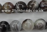 CAG3685 15.5 inches 14mm round botswana agate beads wholesale