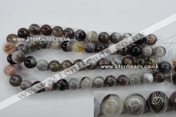 CAG3685 15.5 inches 14mm round botswana agate beads wholesale