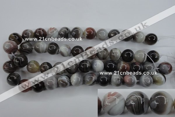 CAG3686 15.5 inches 16mm round botswana agate beads wholesale