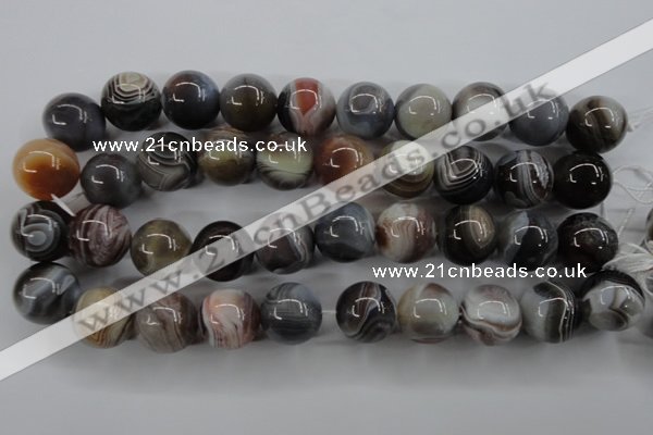 CAG3688 15.5 inches 20mm round botswana agate beads wholesale