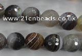CAG3694 15.5 inches 12mm faceted round botswana agate beads wholesale