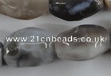 CAG3730 15.5 inches 18*25mm faceted nuggets botswana agate beads