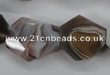 CAG3734 15.5 inches 18*22mm – 22*26mm faceted freeform botswana agate beads