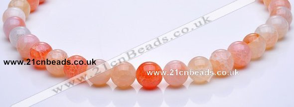 CAG39 12mm round dragon veins agate gemstone beads Wholesale