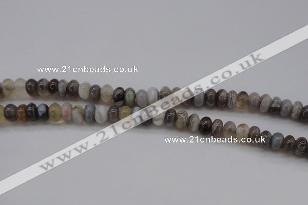 CAG3988 15.5 inches 5*8mm rondelle botswana agate gemstone beads