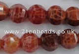 CAG4171 15.5 inches 14mm pumpkin natural fire agate beads