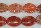 CAG4214 15.5 inches 13*18mm oval natural fire agate beads