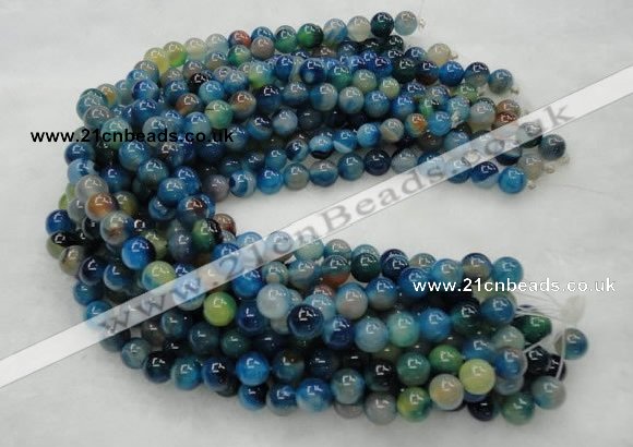 CAG423 15.5 inches 12mm round blue agate beads Wholesale