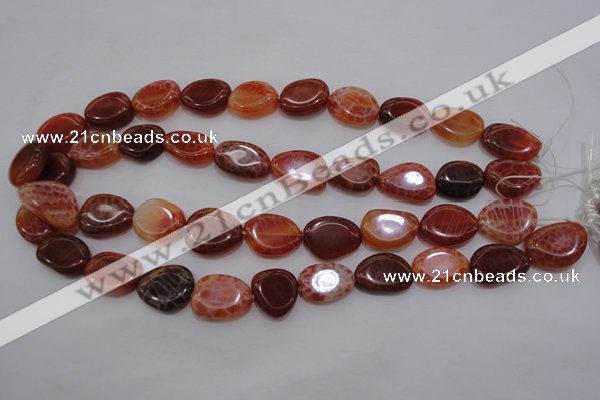 CAG4230 15.5 inches 12*16mm - 14*19mm freeform natural fire agate beads