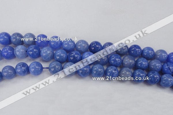 CAG4303 15.5 inches 10mm round dyed blue fire agate beads