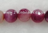 CAG432 15.5 inches 16mm faceted round agate beads Wholesale