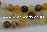 CAG4322 15.5 inches 8mm round botswana agate gemstone beads