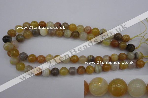 CAG4324 15.5 inches 12mm round botswana agate gemstone beads