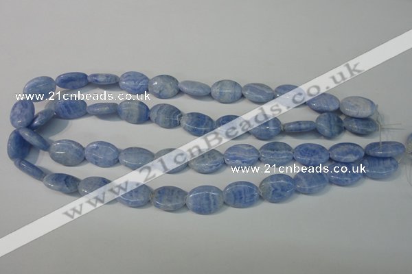 CAG4385 15.5 inches 13*18mm oval dyed blue lace agate beads