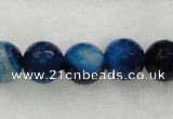 CAG439 15.5 inches 10mm faceted round agate beads wholesale