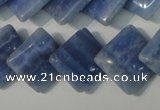 CAG4398 15.5 inches 18*18mm diamond dyed blue lace agate beads