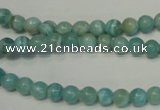 CAG4401 15.5 inches 6mm round dyed blue lace agate beads