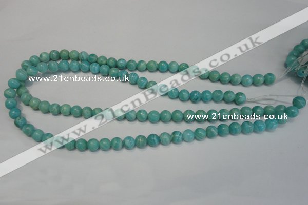 CAG4402 15.5 inches 8mm round dyed blue lace agate beads