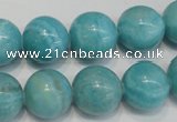 CAG4404 15.5 inches 12mm round dyed blue lace agate beads