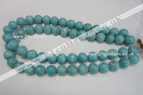 CAG4405 15.5 inches 14mm round dyed blue lace agate beads