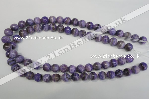 CAG4434 15.5 inches 12mm round dyed blue lace agate beads