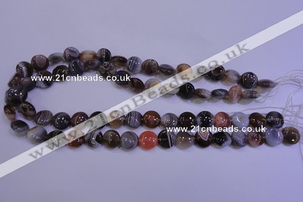 CAG4441 15.5 inches 10mm flat round botswana agate beads wholesale