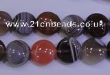 CAG4442 15.5 inches 12mm flat round botswana agate beads wholesale