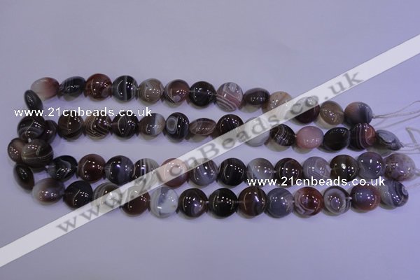 CAG4443 15.5 inches 14mm flat round botswana agate beads wholesale