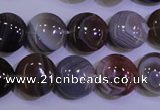 CAG4444 15.5 inches 16mm flat round botswana agate beads wholesale