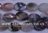 CAG4462 15.5 inches 10*14mm faceted oval botswana agate beads