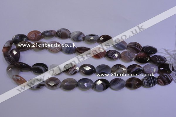 CAG4464 15.5 inches 13*18mm faceted oval botswana agate beads