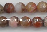 CAG4473 15.5 inches 10mm faceted round pink botswana agate beads