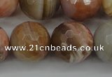 CAG4476 15.5 inches 16mm faceted round pink botswana agate beads