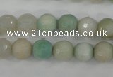 CAG4487 15.5 inches 6mm faceted round agate beads wholesale