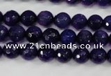 CAG4495 15.5 inches 8mm faceted round fire crackle agate beads